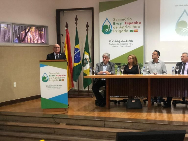 Ramon Rodrigues profere palestra no Seminário Brasil Espanha de Agricultura Irrigada