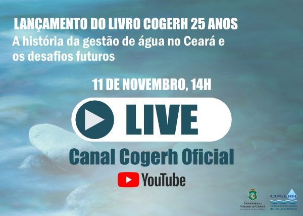 Livro que marca trajetória de 25 anos da Cogerh será lançado em live